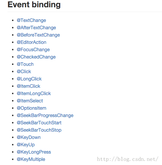 【FastDev4Android框架开发】AndroidAnnnotations注入框架使用之事件绑定Event Binding(十一)