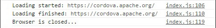 Cordova InAppBrowser