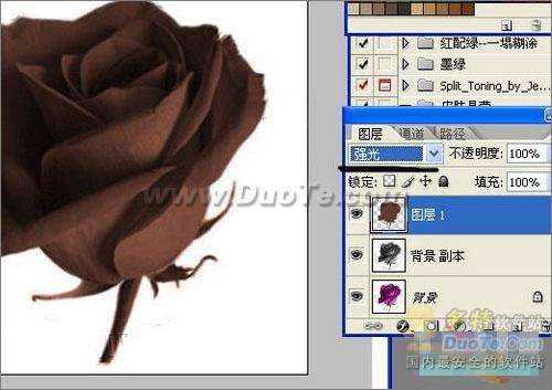 Photoshop教程：涂抹工具制作诱人巧克力玫瑰